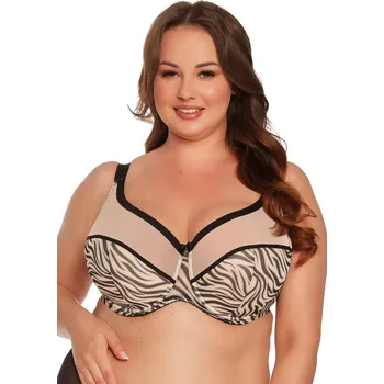 Podprsenka POLOMĚKKÁ PODPRSENKA ALIA MAXI ART. 1234 béžová a černá 70K