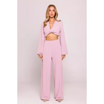 Kalhotky M862 Široké kalhoty - krepová růžová EU L