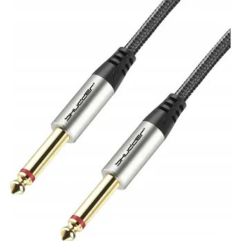 Audio kabel Kabel jack 6.3 mono - jack 6.3 mono 5m Shudder PREMIUM + textilní oplet