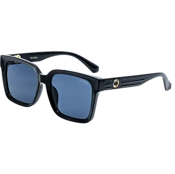 Sluneční brýle G1806 černé s tmavými skly Obyčejné čočky