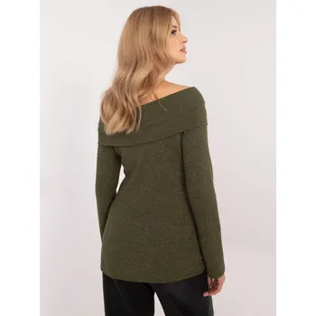 Dámské oblečení Svetr DHJ SW A2449.33 khaki jedna velikost