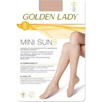 Dámské podkolenky Golden Lady Mini Sun 8 den A'2 sahara/odc.béžová Univerzální