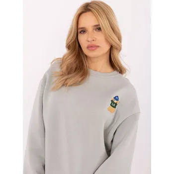 Dámská mikina Mikina CLM BL 1283.19X světle šedá L