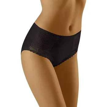 Kalhotky Dámské kalhotky Roma Black - Wol-Bar XL