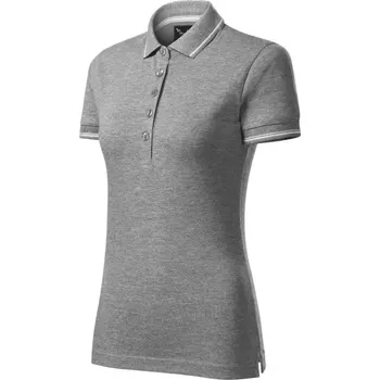 Dámské tričko Hladká polokošile Malfini Perfection W MLI-25312 tmavě šedá melange M