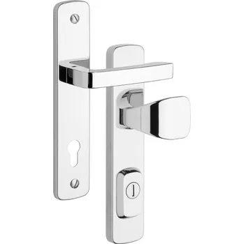 Rostex R1 ASTRA Rozteč kování: 72, Povrch: 0100 – Cr – nerez Bezpečnostní kování s překrytím vložky