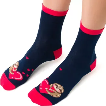 Dámské punčochy Dámské ponožky Zamilovaný lenoch - 38-40 / tmavě modrá