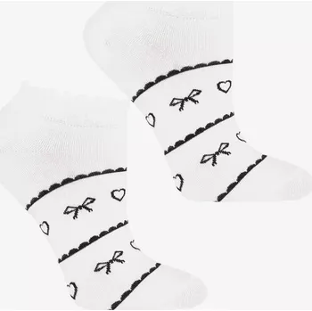 Dámské ponožky Dámské ponožky CSD240-101 - 35-38 / bílá - 03