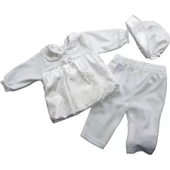 Kojenecké oblečení Dívčí sametová souprava 306 - 56 / bílá