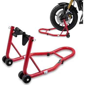 zvedák Držák předního kola motocyklu 250 kg červený gumový stojan M18968