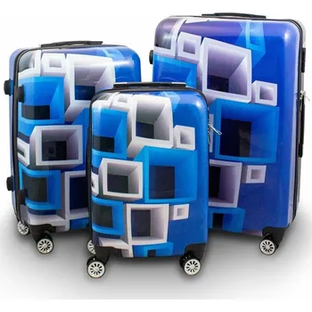 Sada polykarbonátových kufrů 3ks BERWIN silné a odolné Komplet M17006