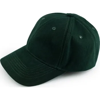 Kšiltovka Bavlněná kšiltovka unisex vhodná k dozdobení - zelená tmavá