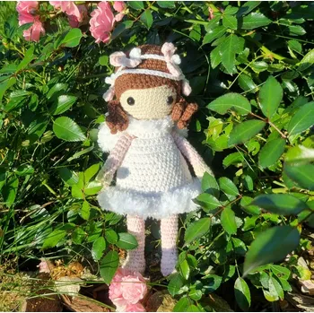 Dekorace do dětského pokoje Háčkovaná Andělka Adélka - dekorace do dětského pokoje