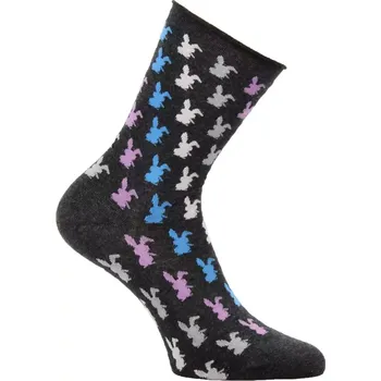Dámské ponožky Dámské ponožky Bunnies - 35-38 / tmavě šedá