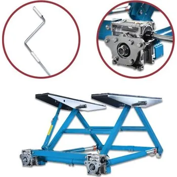 zvedák Dílenský zvedák výklopný mobilní automobilový do 2000 kg kyvný MS19206