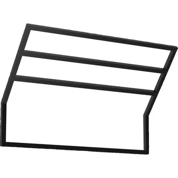 Věšák Nástěnný věšák na ručníky 37x60 cm černá