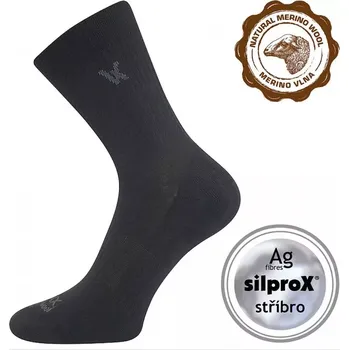 Pánské ponožky Dospělé vlněné ponožky Twarix - 43-46 / černá