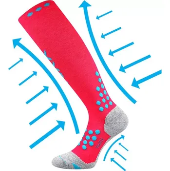 Pánské ponožky Kompresní podkolenky Marathon - 35-38 / růžová