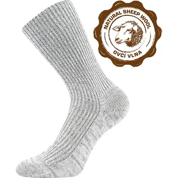 Dospělé vlněné ponožky Říp W - 46-48 / bílá