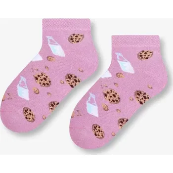 Dámské punčochy Dívčí ponožky Cookies - 29-31 / pudrově růžová