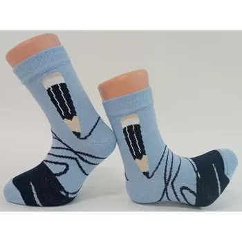 Dětské bambusové ponožky Tužka - 33-36 / modrá
