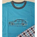 Chlapecké pyžamo Sports Car krátké - 152 / modrá