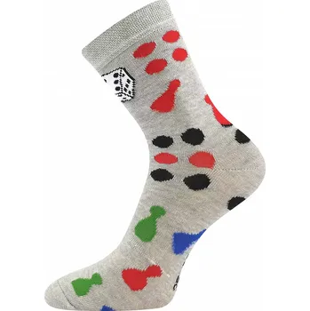 Dětská móda Dětské ponožky Člověče - 20-24 / světle šedá