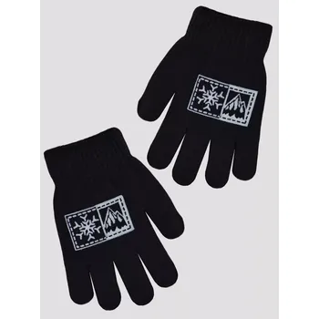 Rukavice Chlapecké pletené rukavice RZ023 - 20 / černá (01)