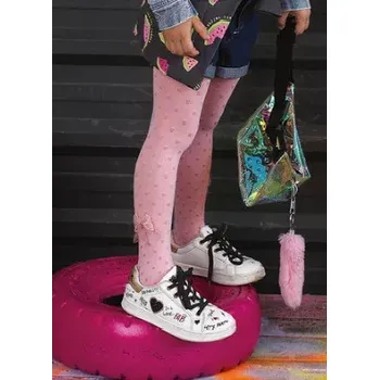 Dívčí bambusové punčochy Nusia 80 DEN - 116-122 / bílá