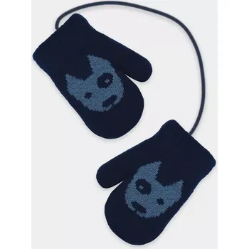 Rukavice Chlapecké pletené rukavice RZ053 - 12 cm / tmavě modrá