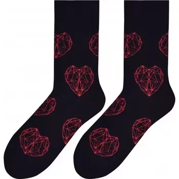 Pánské ponožky Pánské ponožky Ice Heart - 39-42 / černá