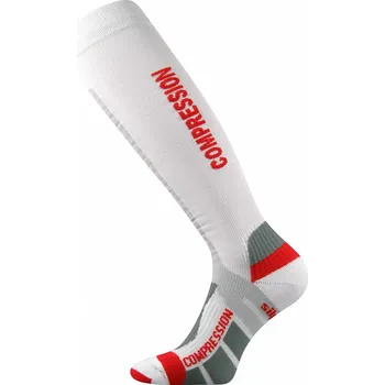 Pánské ponožky Kompresní podkolenky Signál - 39-42 / bílá/červená