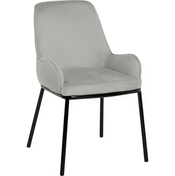 Jídelní židle Světle šedá čalouněná jídelní židle Somcasa Larisa