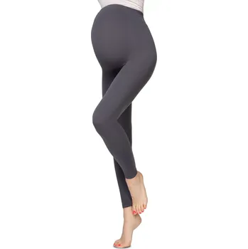 Dámské legíny Těhotenské legíny Bella Mama 90 DEN - L-XL / šedá