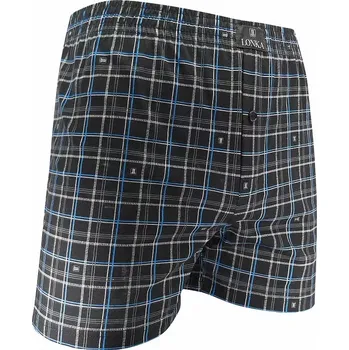 Pánské spodní prádlo Pánské trenýrky Karlos Digi - 3XL / černá/modrá