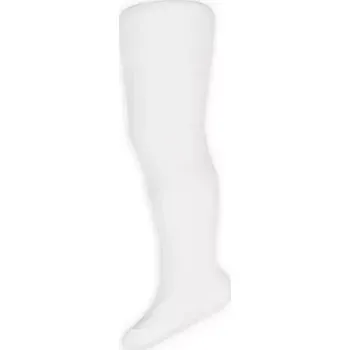 Dámské punčochy Dětské vroubkované bambusové punčocháče - 68-74 / bílá