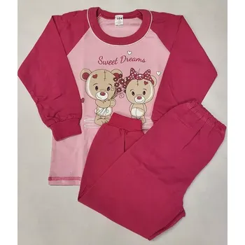 Dívčí pyžamo Sweet Dreams dlouhé - 116 / růžová - 02