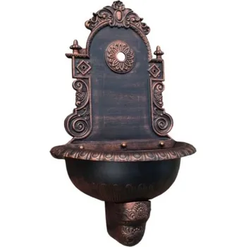 Umyvadlo ALVI Zahradní umyvadlo/ VÝLEVKA z lehké slitina, sada - MĚDĚNÁ patina Zahradí umyvadlo: Bez kohoutku