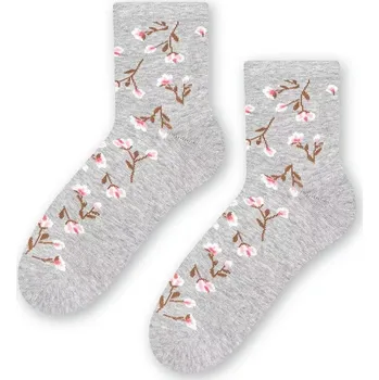 Dámská móda Dámské ponožky Bylinky I - 35-37 / světle šedá