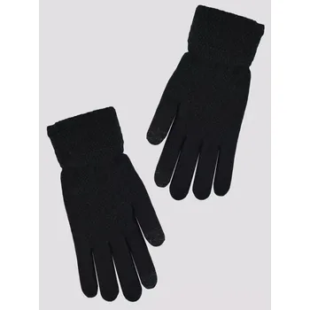 Rukavice Dámské pletené rukavice RZ009 - 21 cm / černá