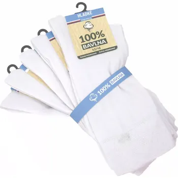 Pánské ponožky Dospělé zdravotní ponožky Cotton II - 43-46 / bílá