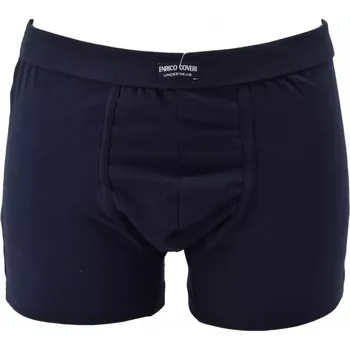 Boxerky Pánské bavlněné boxerky EB 1002 - 2XL / tmavě modrá