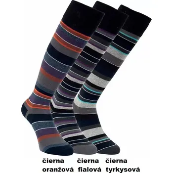 Dámské punčochy Dámské podkolenky Denisa - 35-38 / černá/fialová