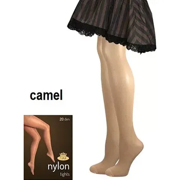 Dámské punčochy Dámské punčocháče Nylon B 20 den - 4 (L) / camel