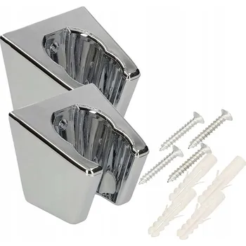 Sprchový držák Chromový dvoupolohový držák sprchové hlavice - 2 ks.