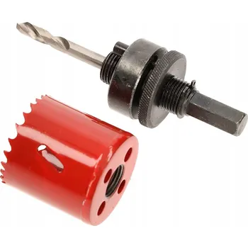 Pilová děrovka Bimetalová pila na otvory 54mm korunkový frézovací adaptér - 54 mm