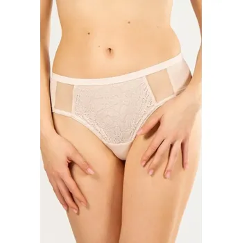 Dámské spodní prádlo Dámské kalhotky brazilky VICTORIA BLACK-BEIGE S