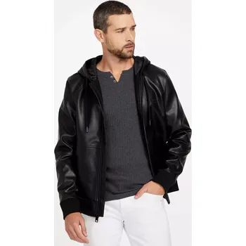 Pánský kabát GUESS pánská koženková bunda Kevin XXL