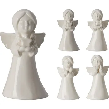 Vánoční dekorace dekorace ANDĚL 11cm porcelán BÍ mix