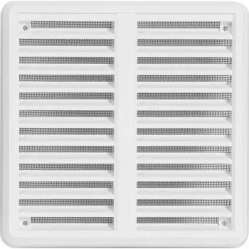 Větrací mřížka HACO větrací mřížka se síťovinou krytka 150 x 150 mm bílá
